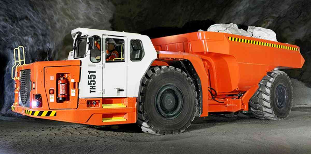 Шарнирно-сочлененный самосвал ШСС шахтный самосвал Sandvik